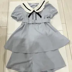 ピンクハントセーラー襟セットアップ　サイズ130