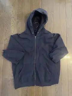 本日までダークブラウンフルジップパーカー Lサイズユニクロ