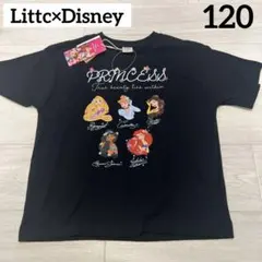 【新品】リトシー　ディズニー　プリンセス　Tシャツ　黒　120