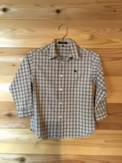 美品　バーバリーシャツ　120センチ　百貨店購入