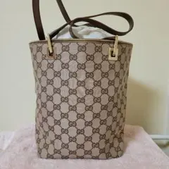 GUCCI GGパターン ショルダーバッグ ピンクベージュ