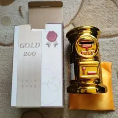 貯金箱　ゴールド　特大