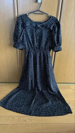 GRL ブラック ドット柄 ワンピース Sサイズ