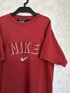 【激レア】ナイキ NIKE☆USA製 刺繍ビッグロゴ Tシャツ