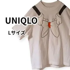 ユニクロ UNIQLO UT ディズニーTシャツ Lサイズ ミニー 白 ホワイト