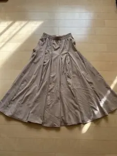 fifth フィフス ロングフレアスカート ベージュ