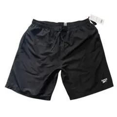 【新品タグ付】Reebok 水陸両用 ナイロンショーツ 黒L