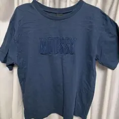 MOUSSY 半袖Tシャツ ネイビー FREEのサムネイル