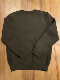 BRIEFING WILLLOUNGE クルーネック ニット オリーブ Mのサムネイル