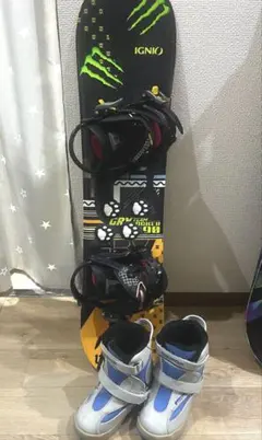 IGNIO 子供 スノーボード 3点セット キッズ