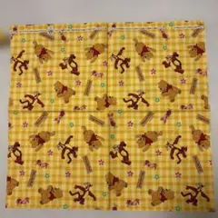 くまのプーさん 綿生地 約100cm x 45cm