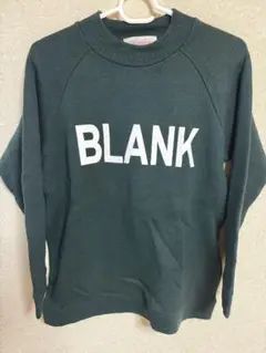 Letter BACK NUMBER ニット ダークグリーン L