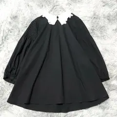 極美品 ユナイテッドアローズ フリル襟 2WAYカラーブラウス ウォッシャブル