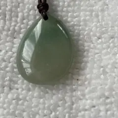 ネックレス　天然石　アベンチュリン調節可能のコード ペンダント