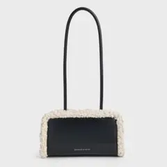 CHARLES & KEITH ボア ショルダーバッグ