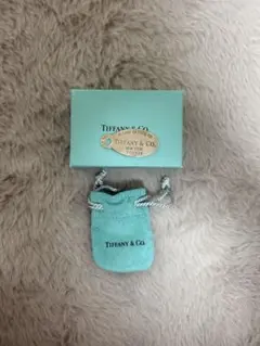 Tiffany & Co. タグ型ネックレス ポーチ付き
