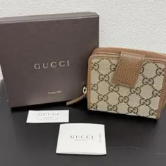 GUCCI グッチ GGキャンバス 二つ折り財布 346056・2184