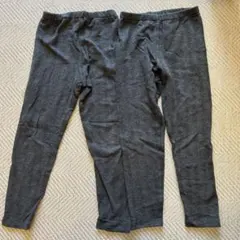 ユニクロ　レギンス10分丈(ヘリンボーン) 2枚組