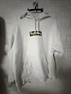Supreme 迷彩 ロゴ 灰色 連帽衫