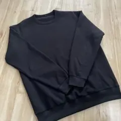 ＵＶカット乾きやすいワッフルクルーネック長袖Ｔシャツ ブラック L 無印良品