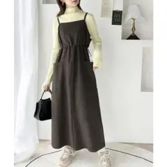 classicalelf ヘリンボーン キャミワンピース