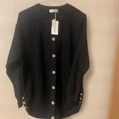 EchoRoyal ブラック カーディガン M