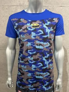 【新品】ActiveM 半袖インナーシャツ カモフラ柄 Ｓ ブルー