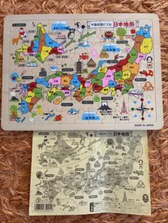 木製知育パズル　日本地図