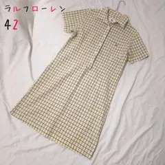 ラコステ ワンピース 42 LLサイズ LACOSTE チェック柄のサムネイル