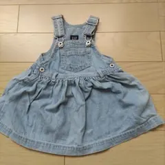 BABY　GAP デニムオーバーオールワンピース