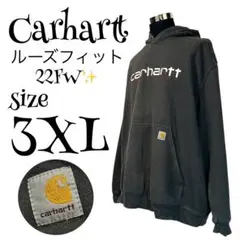 【22FW✨】【3XL】Carhartt ビッグロゴ パーカー メンズ