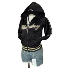 レア00s playboy短丈ラメジャージパーカーフェアリーグランジ平成NANA