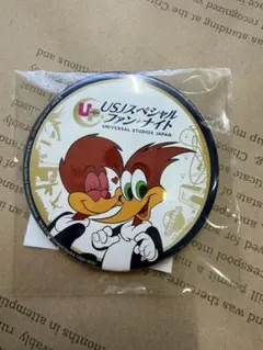 USJ ウッディ・ウッドペッカー 缶バッジ 非売品