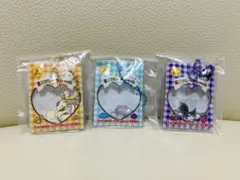 サンリオ　シャカシャカフレークシール風チャーム　♡3個セット