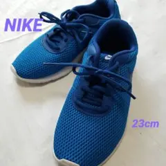 NIKE メッシュスニーカー 23cm 青色
