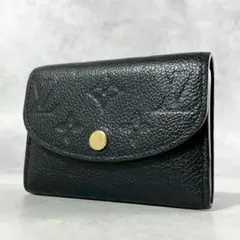 【超極美品】ルイヴィトン　新型IC ポルトモネロザリ　モノグラムアンプラント　黒