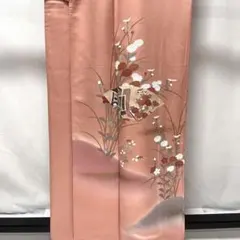 b668 正絹　袷　訪問着　金彩　極美品　着物のサムネイル