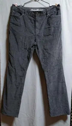 Eddie Bauer グレー コーデュロイ パンツ P14 （XL）美品
