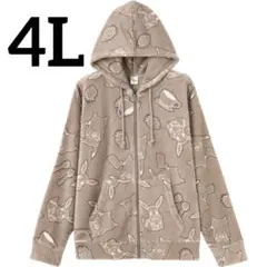 しまむら ハッピーバッグ ポケモン ピカチュウ イーブイ フリースパーカー 4L