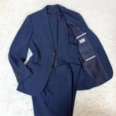 美品✨オリヒカ セットアップ スーツ ネイビー チェック XL