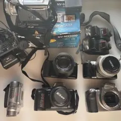 Nikon 100M60 & Canon EOS フィルムカメラセットジャンク メルカリ