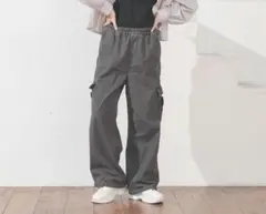 Honeys グレー カーゴパンツ ワイドシルエット