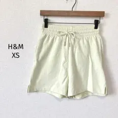 エイチアンドエム H&M スウェット ショートパンツ【XS】くすみイエロー