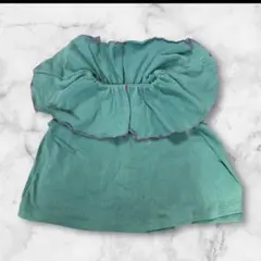 BREEZE ギャップフリル付きグリーンTシャツ 100 子供キッズ