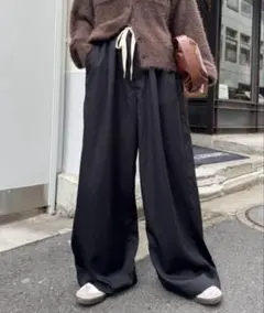 CIAOPANICTYPY☆ブラックワイドイージーパンツ