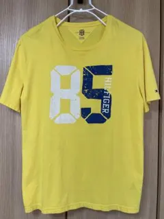 の*り様 XL tommy hilfiger トミーヒルフィガー Tシャツ 黄色