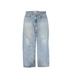 00s リーバイス550 W34 L32 ライトブルー デニム バギー 古着