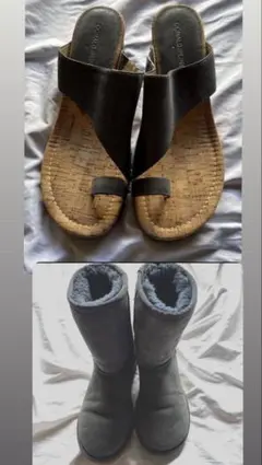 Ugg アグ ブーツ　Donald j priner 靴　22cm 2足セット