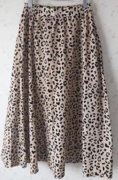 ☆グリーンパークス☆ レオパードロングスカート