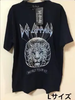 デフレパード　Def Leppard ワールドツアー '87 Tシャツ　ネイビー